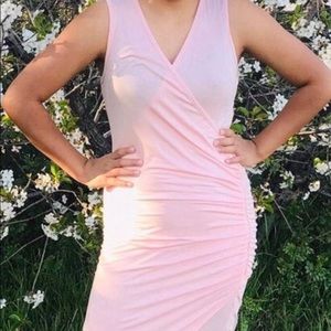 French Atmosphere pink sleeveless dress szL